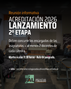 Reunión informativa acreditación 2026: Lanzamiento 2º etapa