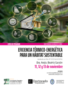 CURSO DE POSGRADO: EFICIENCIA TERMICO-ENERGETICA PARA UN HABITAT SUSTENTABLE