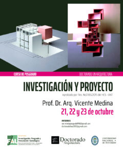 Curso de Posgrado: «INVESTIGACION Y PROYECTO»